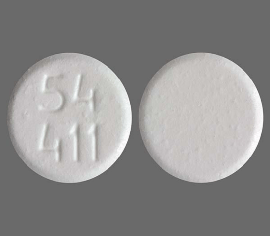 54 11 white round pill