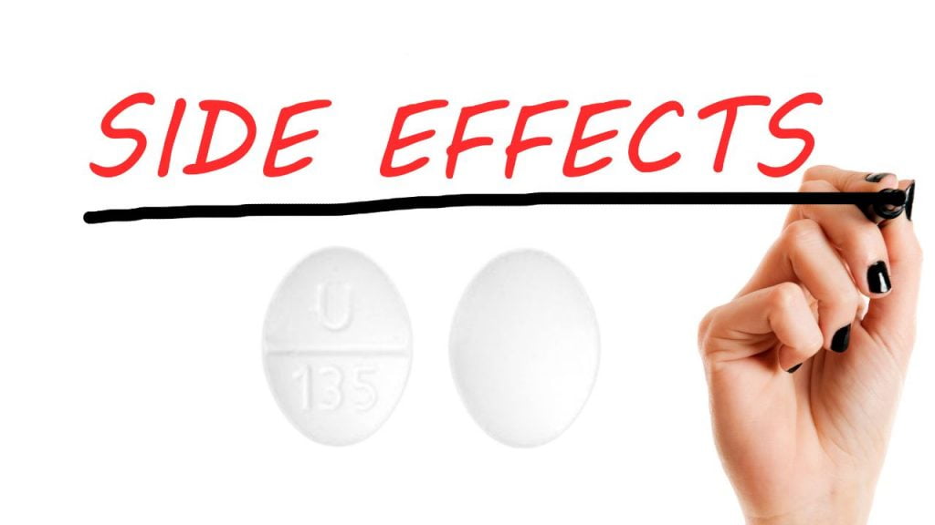 Side effects of u 135 pill